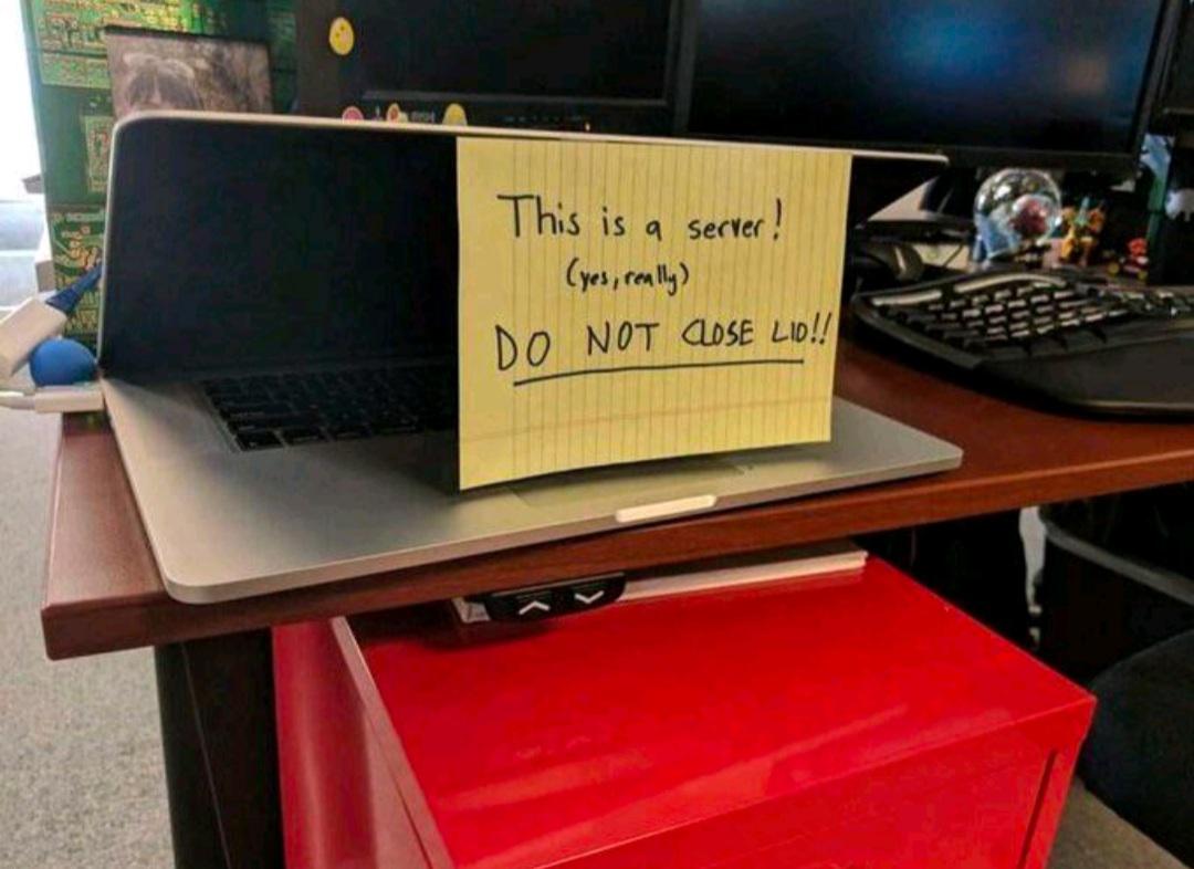 Do not close lid!!!